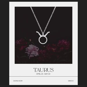 Taurus Zodiac 925 Sterling Silver Tiny Necklace